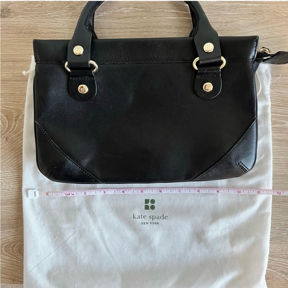 Kate Spade Black Satchel with Gold Accents - Picture 10 of 11